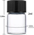 2ml Clear Small Glass Vials 100pcs with Screw Caps(100pcs)