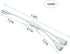 3 Prong Extension Cord Splitter, Indoor Outdoor 1.5 FT Power Cord Splitter 1 to 2, White