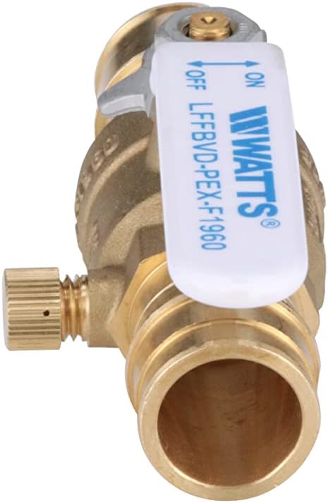 LFFBV-PEX-F1960 1" 2-Piece F1960 Watts Series Lead-Free Full Port Chrome-Plated Brass Ball Valve with PEX Ends