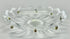 Generic 3.8 0.8 8 0.9" x with Gold Pins Crystal Glass Chandelier Bobeche Center Hole