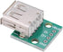 Oumefar 10Pcs USB Breakout Board, USB Type A Female Breakout Board with 2.54mm Pitch Connector DIP Socket