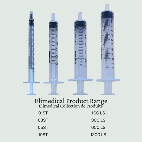 Veterinary Disposable Syringe, 6cc Luer Slip, Without Needle, Individually Packaged, 100 per Box