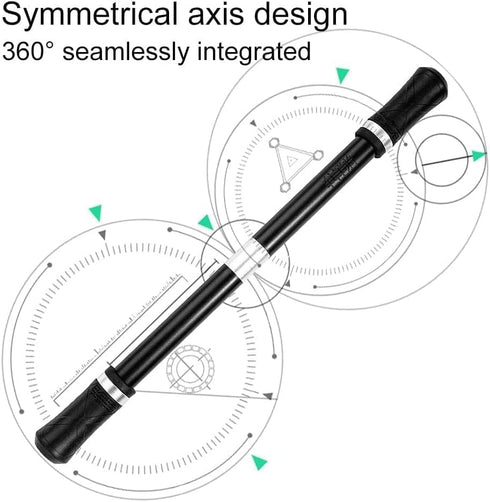Jowxsx Black Finger Pen Spinning Mod Gaming Spinning Spinning Pen with Weighted Ball Finger Rotating Pen Office