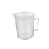 Othmro 1000ml Measuring Cup, pp Plastic Graduated Beaker, Clear with Handle for Lab Kitchen Liquids