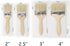 Professional chip Paint Brush, Household Paint Brush, Furniture Paint Brush, Paint Brush, Wallpaper Brush 4 Pieces (2 inches, 2.5 inches, 3 inches, 4 inches)