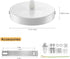 12cm White Ceiling Canopy Light Kit with Hardware, Ceiling Plate for Pendant Lighting Chandelier