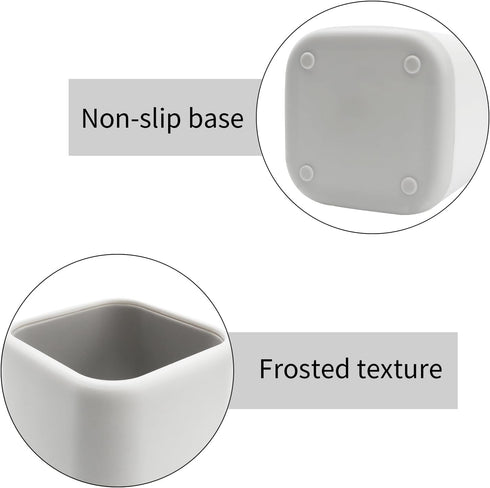 Desk Pen Holder Stand, Scandinavian Design Makeup Brush Organizer, Gray, for School, Home, Office