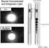 Aokin Medical Pen Light for Nurse Doctor, Reusable LED Medical Penlight Flashlight with Pupil Gauge and Ruler, White
