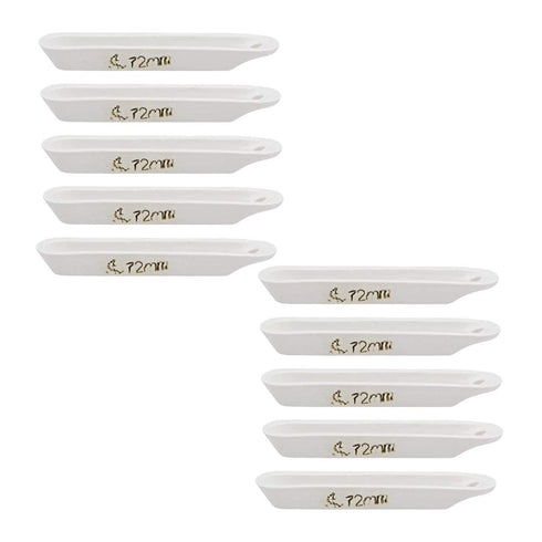 uxcell 45% Alumina Crucible Boat, 1.8ml Sample Holder, 72x11x9mm, 10pcs
