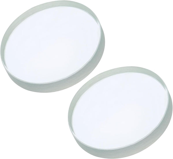 YOKIVE 2 Pcs Double Concave Lens, Clear Glass Optical Lenses, 100mm Focal Length for Telescope and Photography