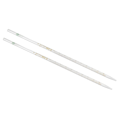 PATIKIL Graduated Dropper Pipettes, 2 Pcs 0.5ml Reusable Borosilicate Glass for Liquid Transfer in Laboratory,