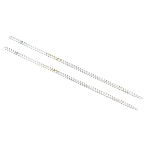 PATIKIL Graduated Dropper Pipettes, 2 Pcs 0.5ml Reusable Borosilicate Glass for Liquid Transfer in Laboratory,