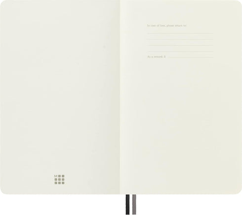 Moleskine Classic Expanded Notebook, Soft Cover, Large (5" x 8.25"), Plain/Blank, Black, 400 Pages