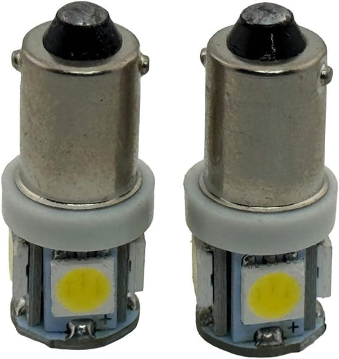 Rebaydo 2pcs E10 Bulb 6 LED Volt AC or DC Map Dome Trunk Accessory Light (Color:Green;)