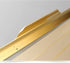 KGUDYS 200/300mm wardrobe,BrushedGold-350mm/13.8in Concealed Pull Handle, Aluminum Alloy Finger Edge Pull Handle