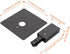 mirrea Black H Type Live End Connector for Ceiling Track Lighting
