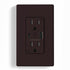 ELEGRP USB Charger Wall Outlet, USB Receptacle with USB A & USB C Ports, 15 Amp Duplex, Matte Brown