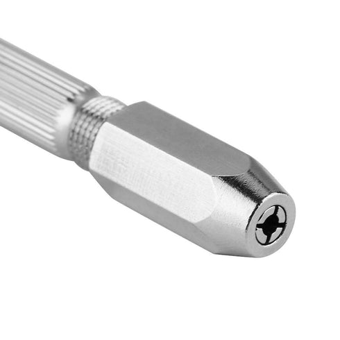0-3mm Double End Hand Drill, Mini Micro Manual Gimlet Double End Pin Vice Drill for Drilling Wood