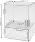 Mahugde 9 Holes Ice Cream Cone Cabinet, Clear Ice Cream Display Cabinet Acrylic Ice Cream Display Cabinet for Dessert