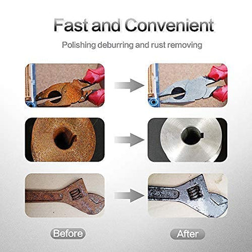 NYXCL 30Pcs 2inch Nylon Quick Change Sanding Discs Set with 1/4" Holders for Rust Paint Removal