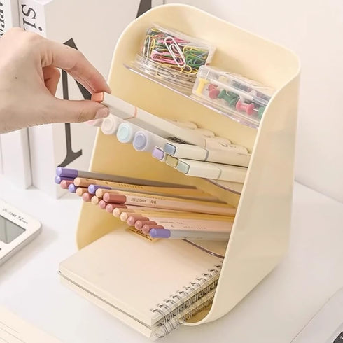 Pencil Holder Pens Cup Pencil Organizer Cute Pencil Holder Desktop Stationary Organizer Storage Rack for School Home