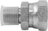 (2-PACK) 1404-04-06 Hydraulic Hose Adapter Fitting, 1/4" Male x 3/8" Female Swivel Carbon Steel