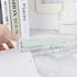 Mint Green Desk Stapler, Large Capacity Non-Slip Clear Acrylic Body, No-Jam Desktop Stapling Tools for Office Home