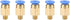 5PCS 3D Printer Accessories, PC4-M6 Pneumatic Connector, 4MM Pneumatic Joint Nylon Tube Parts