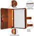 Rustic Leather Journal Cover for Spiral Steno Books - 6" x 9" Handmade Refillable Notebook Cover