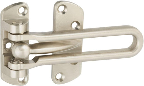 National Hardware N335-984 804 Door Security Guard Satin Nickel Die-Cast Steel Latch