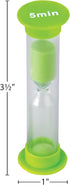 Teacher Created Resources 5 Minute Sand Timer, Small, Green (20662)