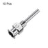 10pcs 14Gauge Stainless Steel Dispensing Needles, 1/2" Blunt Tips Luer Lock for Thick Liquids