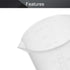 Othmro Measuring Cup, 300ml PP Plastic Graduated Beaker, Transparent, 10pcs
