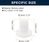 uxcell 32 Pieces White Rubber Stopper for 3.5mm/0.14" Hole, 3.8mm Plug Holes