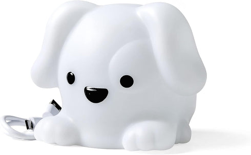 hand2mind PAWZ The Calming Pup, Rechargeable Animal Night Light for Kids Anxiety Relief