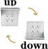 LOUIS FELT 2 pack Double Wall Outlet Shelf with Cord Storage-wall outlet shelf, outlet shelf storage Perfect