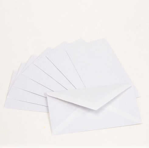 BAZIC #6 3/4 Security Envelopes with Gummed Closure, 80 Pack for Mailing and Organizing