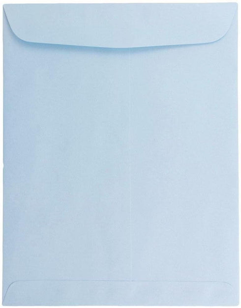 JAM PAPER 9 x 12 Open End Premium Catalog Envelopes, Pastel Baby Blue, 25/Pack