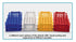 079.01.001B Tube Rack, Dismantled P.P 84 Holes for 13mm Diameter Tubes, Blue, 1 Piece
