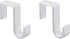 1st Choice Over The Door Hooks Hangers, White Plastic Laundry Hanger, 2 Pack