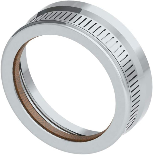 Albion Engineering 421-G01 2" Threaded Steel Front Ring Cap for Plastic Cone Nozzles, Silver