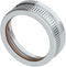Albion Engineering 421-G01 2" Threaded Steel Front Ring Cap for Plastic Cone Nozzles, Silver