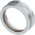 Albion Engineering 421-G01 2" Threaded Steel Front Ring Cap for Plastic Cone Nozzles, Silver