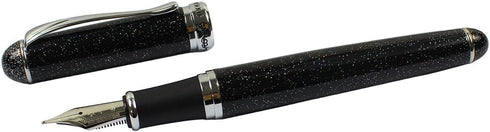 Gullor Advanced Jinhao Medium Fountain Pen, Black Night Sky Pattern
