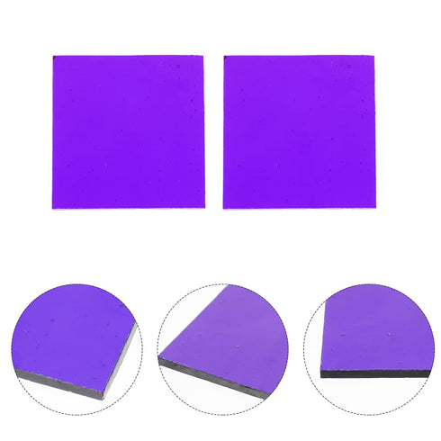 Scicalife Light Correct Experiment Device, 2pcs Cobalt Glass Blue Fire Glass Reflective Tempered Glass