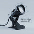 10W Set 2 Pack QWORK Clamp Spot Light Adjustable Cool White Focused Beam for Display, Plants & Artwork