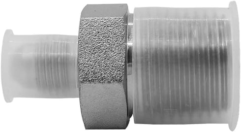 (2-PACK) 2404-04-08 Hydraulic Hose Adapter Fitting 1/4" Male JIC 37° Flare × 1/2" Male SAE Straight Connector