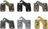 7/8" 2-3/32", 1 Pack, QCAA Solid Brass Shutter Bar/Door Latch, x Matte Black, Made in Taiwan
