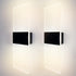 Daxng Dimmable 6W Lightess Modern Wall Sconce Sconce Wall Lighting Black Indoor Wall Lamp Acrylic Wall Mounted Lighting