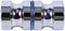 Glass Door Handle, Aluminum Alloy Drawer Knob, 1.1 Dia Single Glass Bathroom Shower Cabinet Door Handle